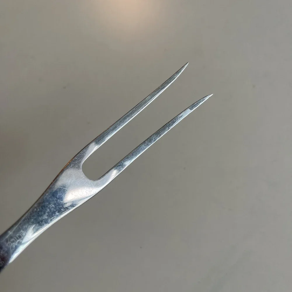 Vintage‎ CUTCO #26 Brown Composite Handle Meat Carving Turning Fork